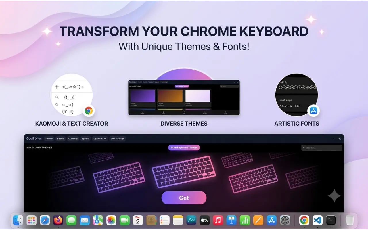 Virtual keyboard with animated typing effects