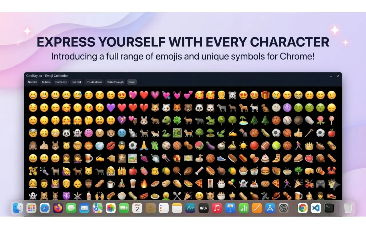 Emoji picker inside the virtual keyboard