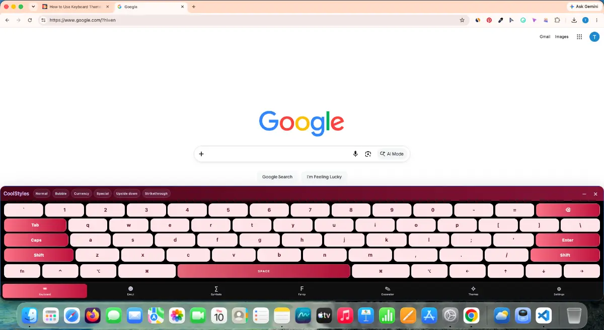 Virtual keyboard opened after clicking the floating button