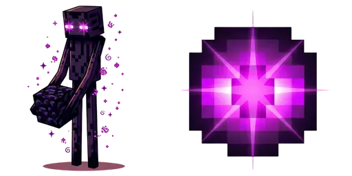 Enderman & Ender Pearl Custom Cursor — Minecraft Custom Cursors – Pixel Perfect Cursors for Every Crafter