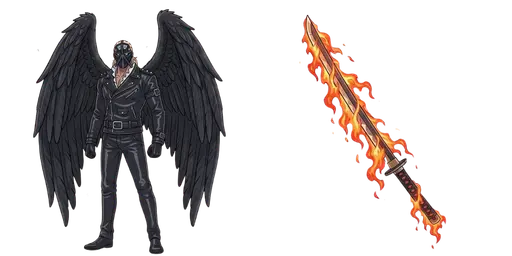 King & Tanko Flaming Blade Custom Cursor — One Piece Cursors – Straw Hat Crew & Grand Line Legends