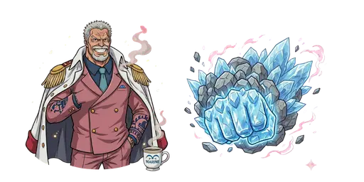 Monkey D. Garp & Iron Fist Custom Cursor — One Piece Cursors – Straw Hat Crew & Grand Line Legends