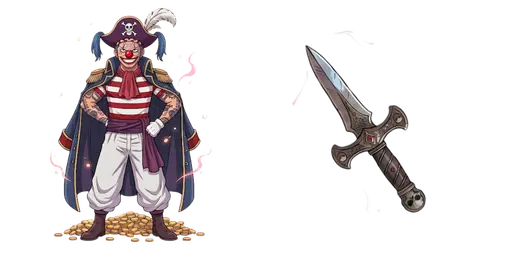 Buggy & Chop Chop Fruit Custom Cursor — One Piece Cursors – Straw Hat Crew & Grand Line Legends