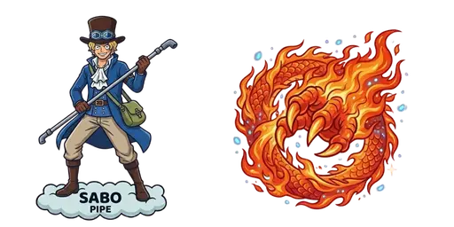 Sabo & Dragon Claw Fist Custom Cursor — One Piece Cursors – Straw Hat Crew & Grand Line Legends