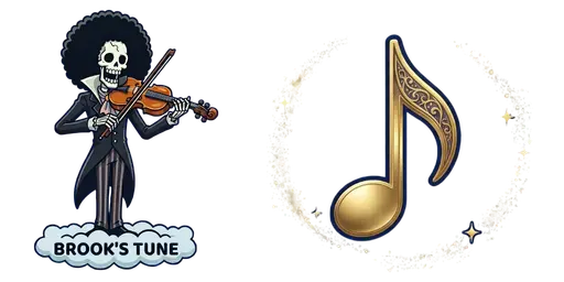 Brook – Soul King on Stage Custom Cursor — One Piece Cursors – Straw Hat Crew & Grand Line Legends