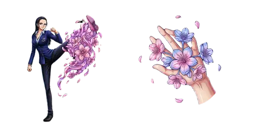Nico Robin & Hana Hana no Mi Custom Cursor — One Piece Cursors – Straw Hat Crew & Grand Line Legends