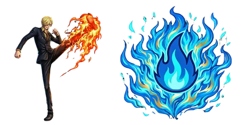 Sanji & Diable Jambe Custom Cursor — One Piece Cursors – Straw Hat Crew & Grand Line Legends