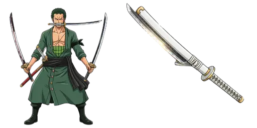 Roronoa Zoro & Three Sword Style Custom Cursor — One Piece Cursors – Straw Hat Crew & Grand Line Legends