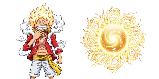 Luffy Gear 5 & Sun God Nika Custom Cursor — One Piece Cursors – Straw Hat Crew & Grand Line Legends