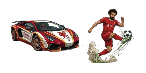 Mohamed Salah & Lamborghini Custom Cursor — Football Stars Custom Cursor Collection – Messi, Ronaldo, Mbappe & More