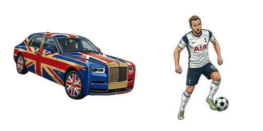 Harry Kane & Rolls Royce Custom Cursor — Football Stars Custom Cursor Collection – Messi, Ronaldo, Mbappe & More