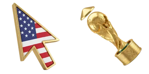 USA Football Team Cursor for FIFA World Cup 2026 — FIFA World Cup 2026 Custom Cursor Collection