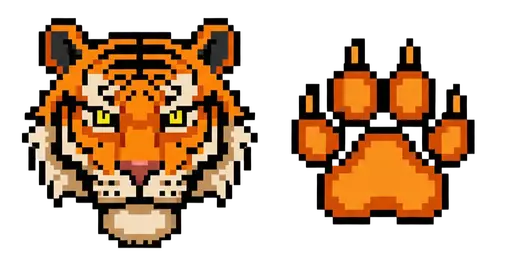 Lunar New Year Pixel Tiger Cursors — Lunar New Year Pixel Zodiac Cursors Collection