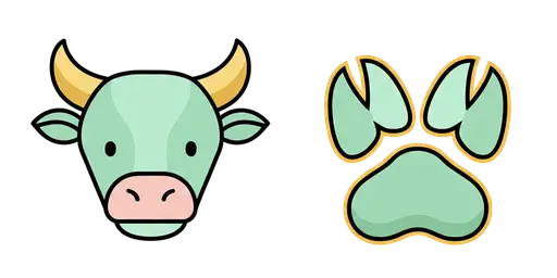 Lunar New Year Buffalo Cursors — 12 Animals Lunar Cursors Collection