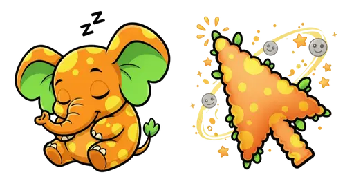 Moshi Monsters Mr. Snoodle the Silly Snuffler Cursor — Moshi Monsters cursors collection