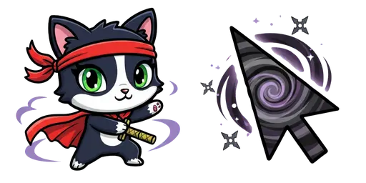 Moshi Monsters Sooki-Yaki the Caped Assassin Cursor — Moshi Monsters cursors collection
