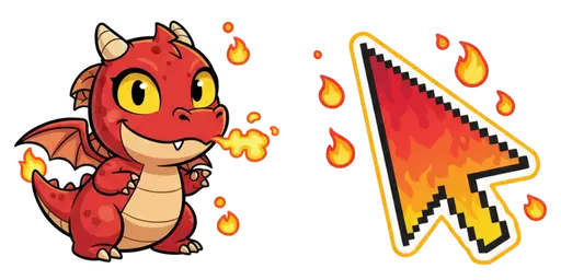 Moshi Monsters Burnie Cursor — Moshi Monsters cursors collection