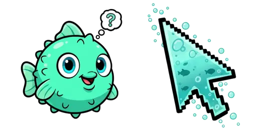 Moshi Monsters Blurp the Batty Bubblefish Cursor — Moshi Monsters cursors collection