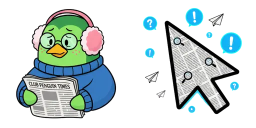 Club Penguin Aunt Arctic Cursor — Penguin Cursors Collection