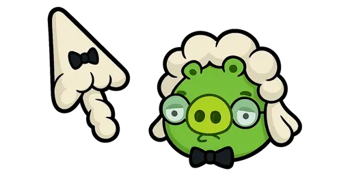 Angry Birds Chronicler Pig Cursor — Angry Birds Cursors Collection