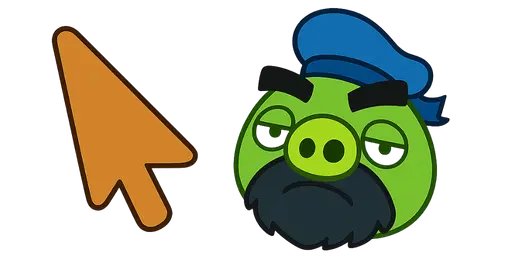 Angry Birds Bluto Pig Cursor — Angry Birds Cursors Collection