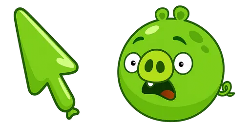 Angry Birds Balloon Pig Cursor — Angry Birds Cursors Collection