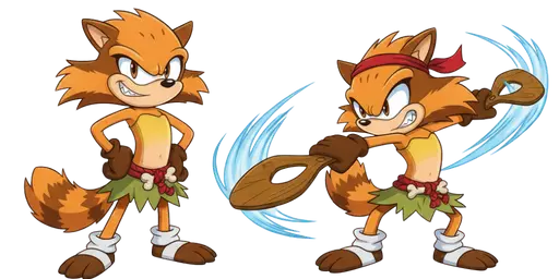 Sonic Sticks the Badger and Boomerang Cursor — Sonic Cursors Collection