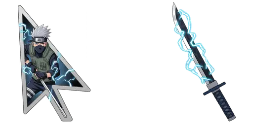 Naruto Kakashi Hatake Katana Cursor — Naruto Cursors Collection