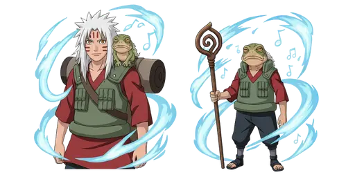 Naruto Jiraiya and Fukasaku Cursor — Naruto Cursors Collection