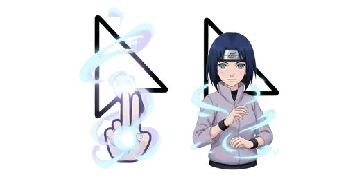 Naruto Hinata and Chakra Prowess Cursor — Naruto Cursors Collection