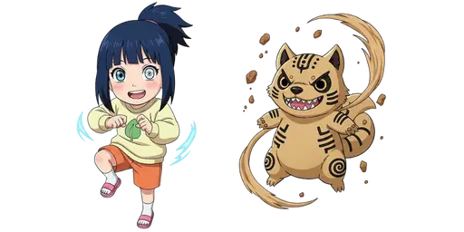 Naruto Himawari Uzumaki and Shukaku Cursor — Naruto Cursors Collection