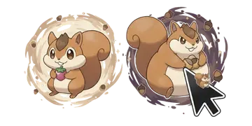 Pokemon Skwovet and Greedent Cursor — Pokemon Cursors Collection