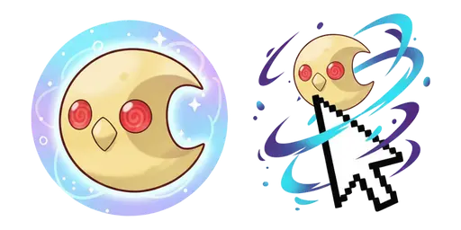 Pokemon Lunatone Cursor — Pokemon Cursors Collection