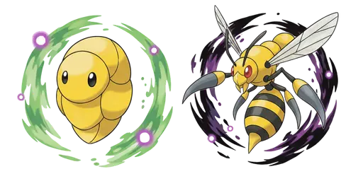 Pokemon Kakuna and Beedrill Curso — Pokemon Cursors Collection