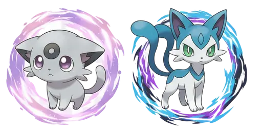 Pokemon Espurr and Meowstic Cursor — Pokemon Cursors Collection