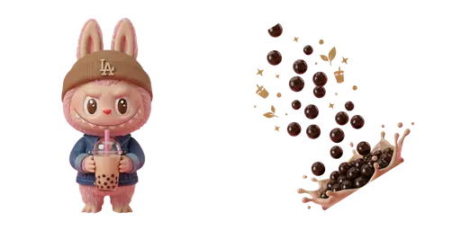 Labubu & Falling Boba Custom Cursor — Labubu Custom Cursors – The Full Collection | CoolStyles