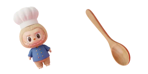 Labubu & Tapping Wooden Spoon Custom Cursor — Labubu Custom Cursors – The Full Collection | CoolStyles
