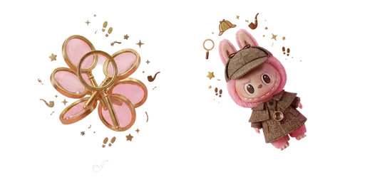 Labubu & Spinning Magnifying Glass Custom Cursor — Labubu Custom Cursors – The Full Collection | CoolStyles