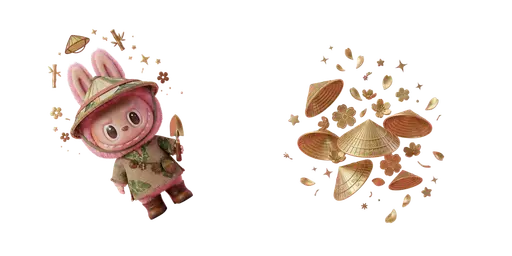 Labubu & Falling Petals Custom Cursor — Labubu Custom Cursors – The Full Collection | CoolStyles