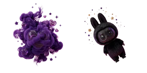 Labubu & Swirling Purple Smoke Custom Cursor — Labubu Custom Cursors – The Full Collection | CoolStyles
