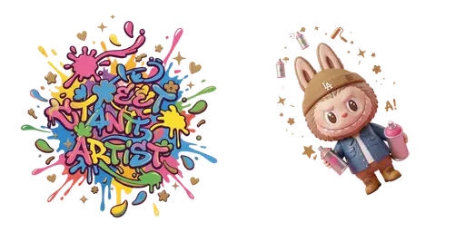 Labubu & Graffiti Spray Trail Custom Cursor — Labubu Custom Cursors – The Full Collection | CoolStyles