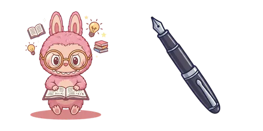 Labubu & Dripping Ink Pen Custom Cursor — Labubu Custom Cursors – The Full Collection | CoolStyles