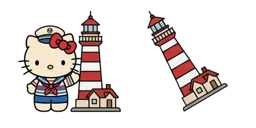 Hello Kitty and Lighthouse Cursor — Hello Kitty Cursor Pack – Free Cute Mouse Cursors | CoolStyles