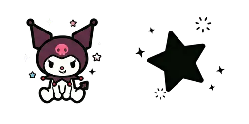 Kuromi Smirk Cursor — Kuromi Collection Cursors — Vintage Kawaii Mouse Cursors