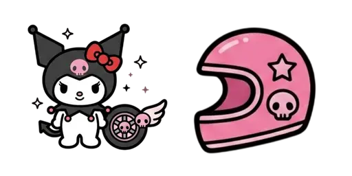 Kuromi's 5 Crew Cursor — Kuromi Collection Cursors — Vintage Kawaii Mouse Cursors