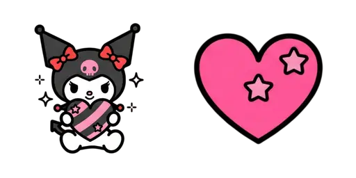 Kuromi Valentine Cursor — Kuromi Collection Cursors — Vintage Kawaii Mouse Cursors