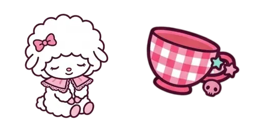 My Sweet Piano and Tea Set Cursor — My Melody Universe Cursor Pack – Free Kawaii Mouse Cursors | CoolStyles