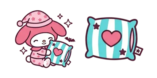My Melody Sleepover Pajamas — My Melody Universe Cursor Pack – Free Kawaii Mouse Cursors | CoolStyles
