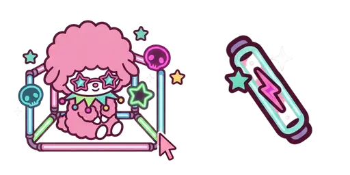 Kuromi Neon Lights Cursor — My Melody Universe Cursor Pack – Free Kawaii Mouse Cursors | CoolStyles