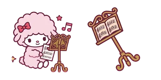 My Sweet Piano and Sheet Music Stand Cursor — My Melody Universe Cursor Pack – Free Kawaii Mouse Cursors | CoolStyles